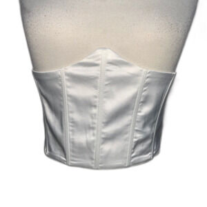 NWT Heiress Beverly Hills White Underbust Corset Small
